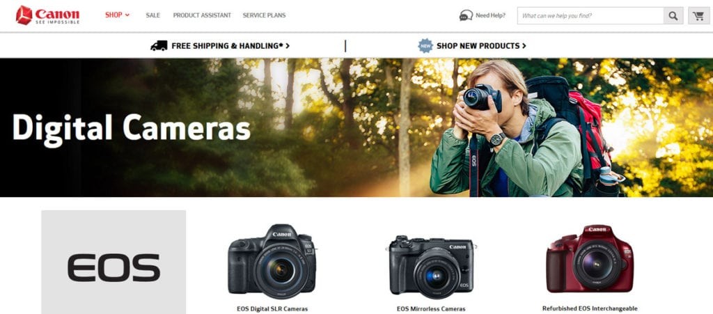 Canon Homepage