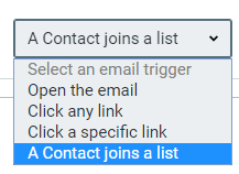 Contstant Contact Email Triggers