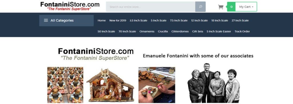 Fontanini Store Homepage