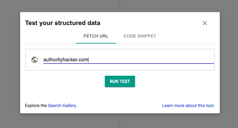Google’s Structured Data Testing Tool