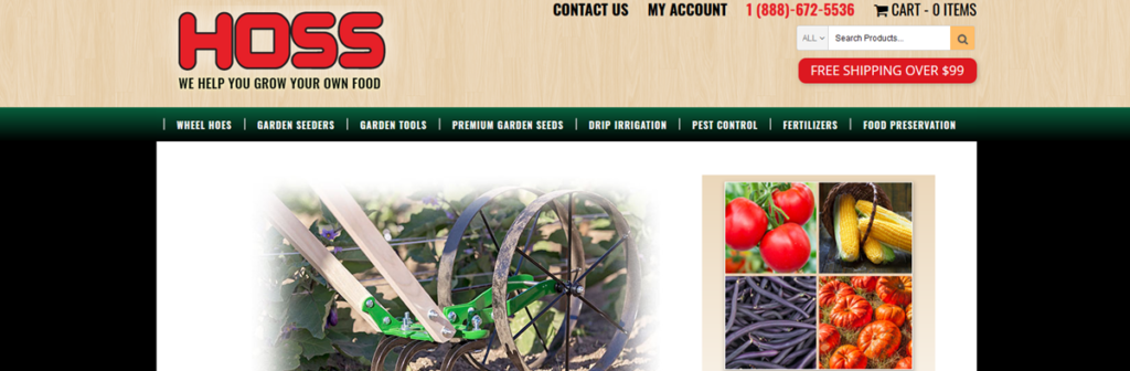 Hoss Tools Homepage Screenshot