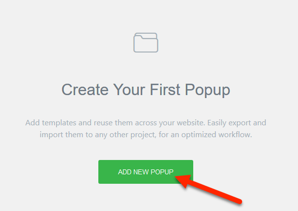 how to add a new popup in Elementor