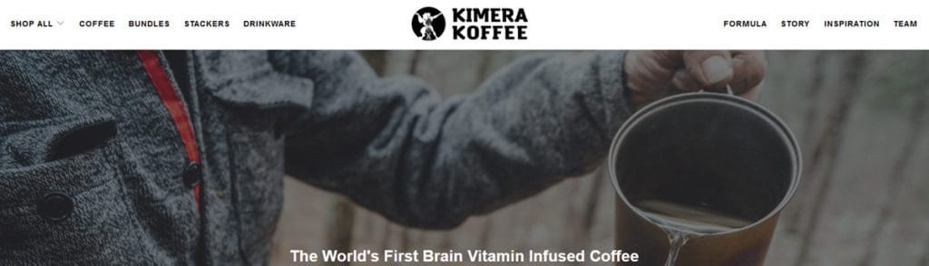 Kimera Koffee Homepage