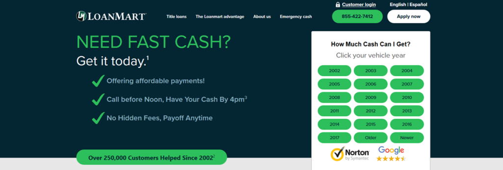 Loanmart Homepage Screenshot