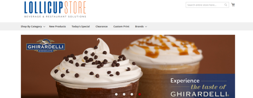Lollicup Store Homepage Screenshot