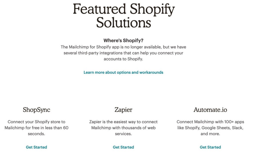 Mailchimp And Shopify Integration