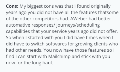 Mailchimp Review From Capterra