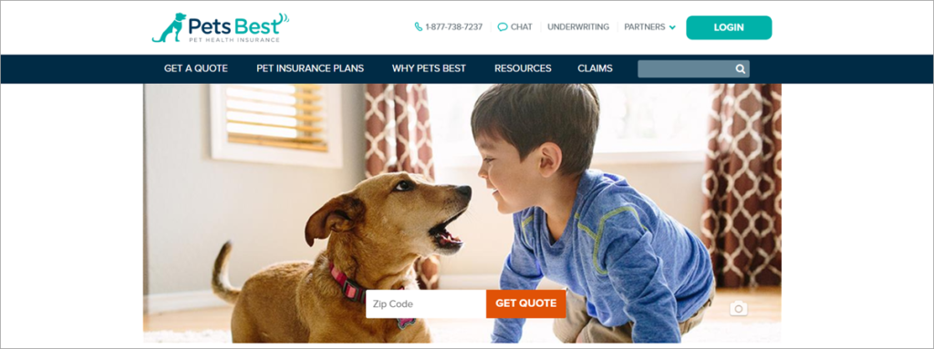 Petsbest Homepage Screenshot