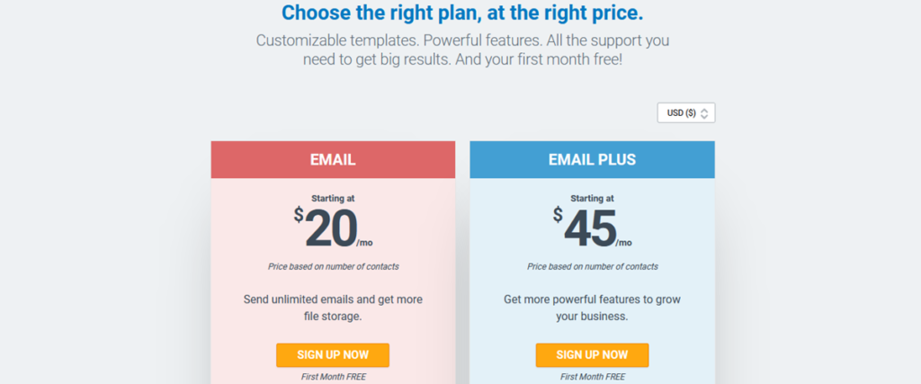 Pricing Plans Constant Contact