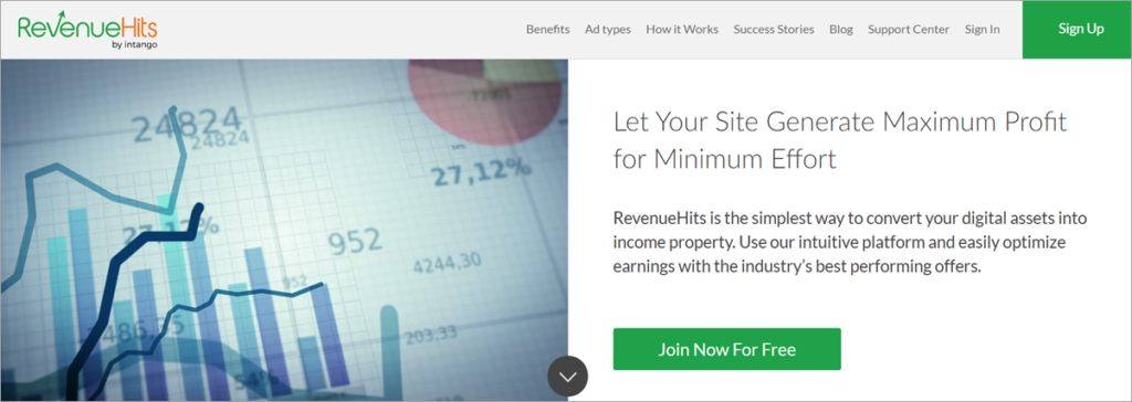 Revenue Hills Homepage Screenshot