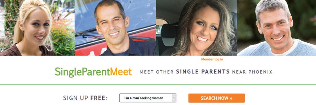 Single Parent Meet Homepage Screenshot