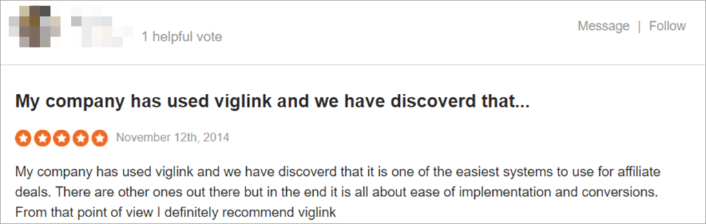 Viglink Reviews