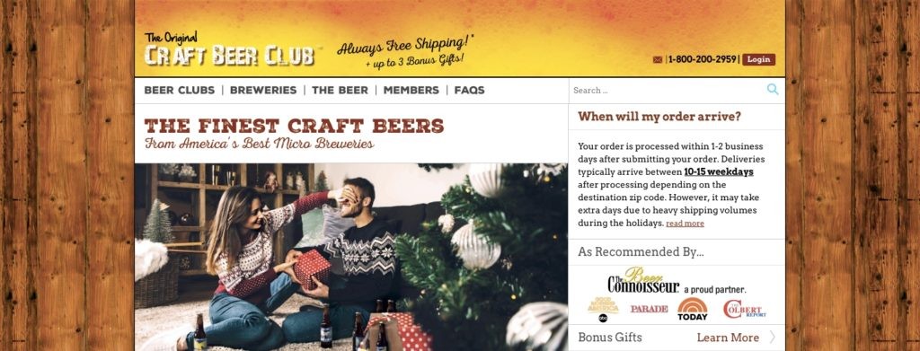 Craft Beer Club Homepage