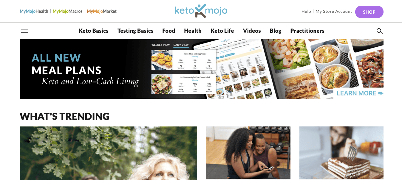 keto mojo homepage