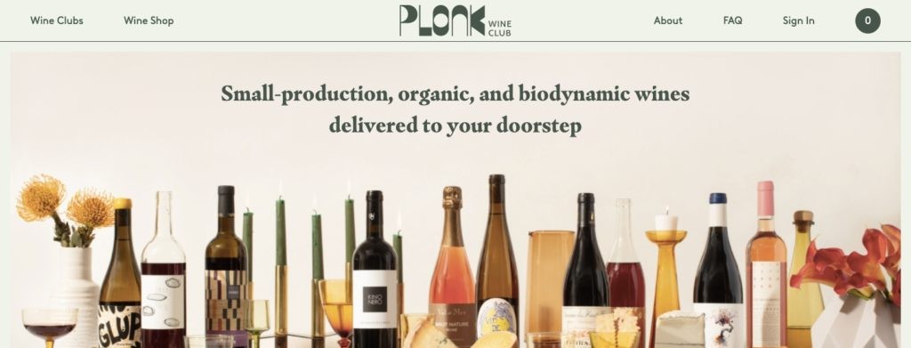 Plonk Wine Club Homepage