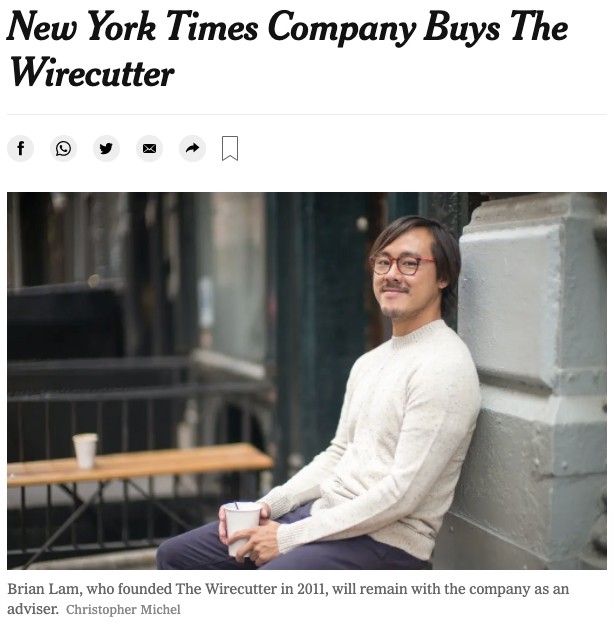 NYT Buys Wirecutter