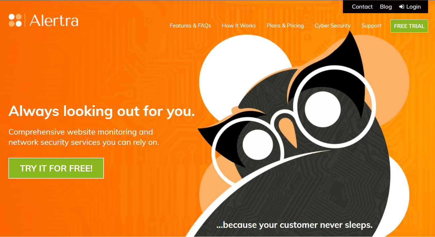 Alertra Homepage