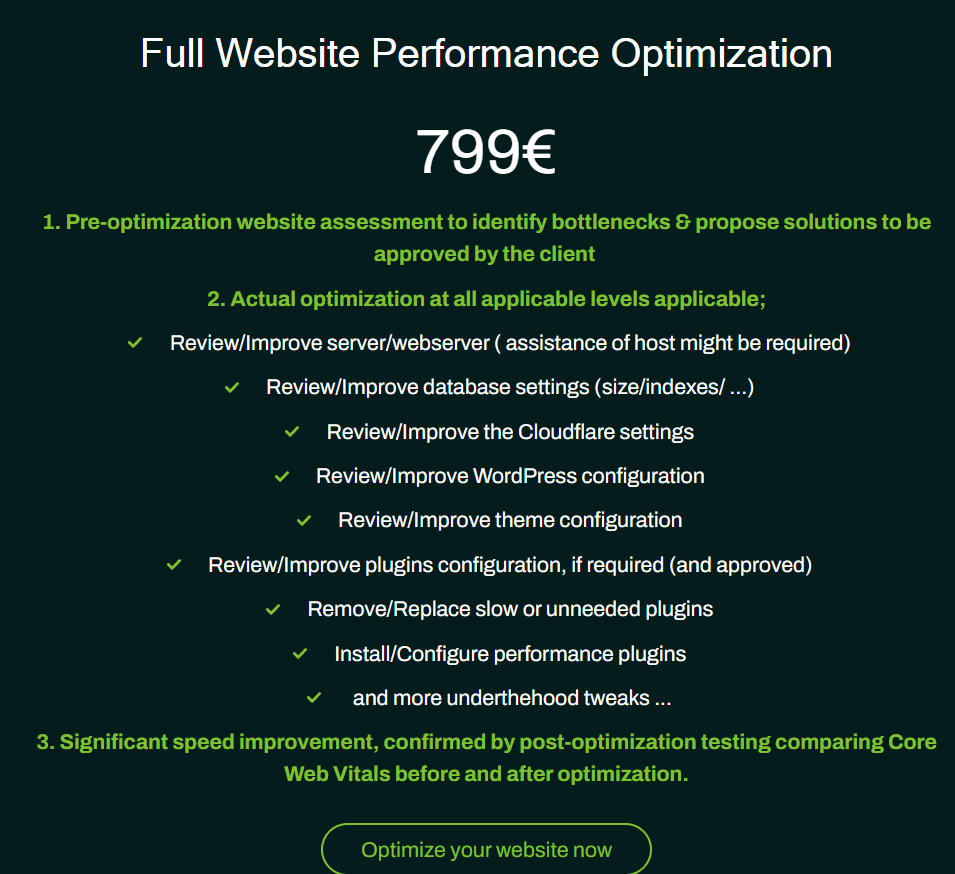Autoptimize Website Performance Service
