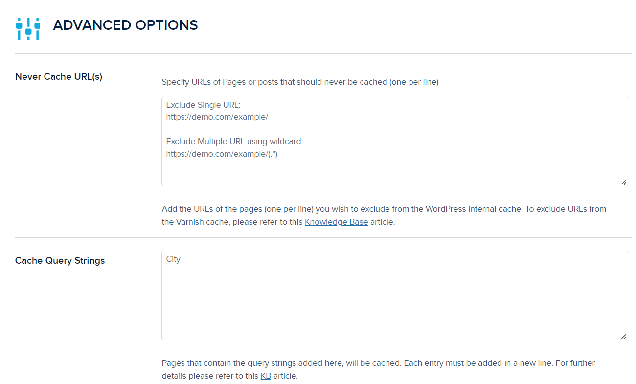 Breeze Advanced Options