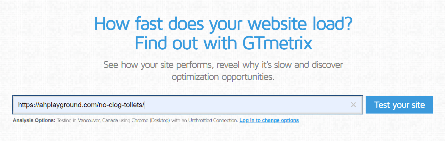 Gtmetrix Site Speed