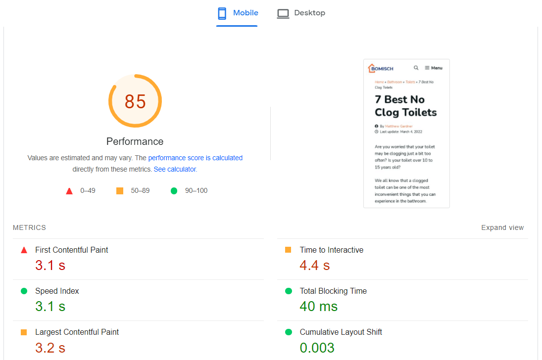 Site Speed W3 Total Cache