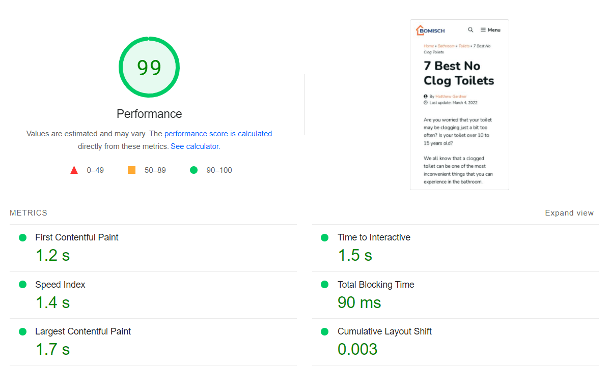 Test Site After Automptimize Vs Wp Rocket