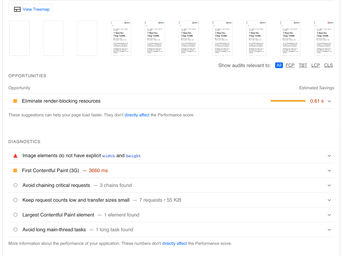 Test Site After Wp Rocket Diagnostics Vs Autoptimize