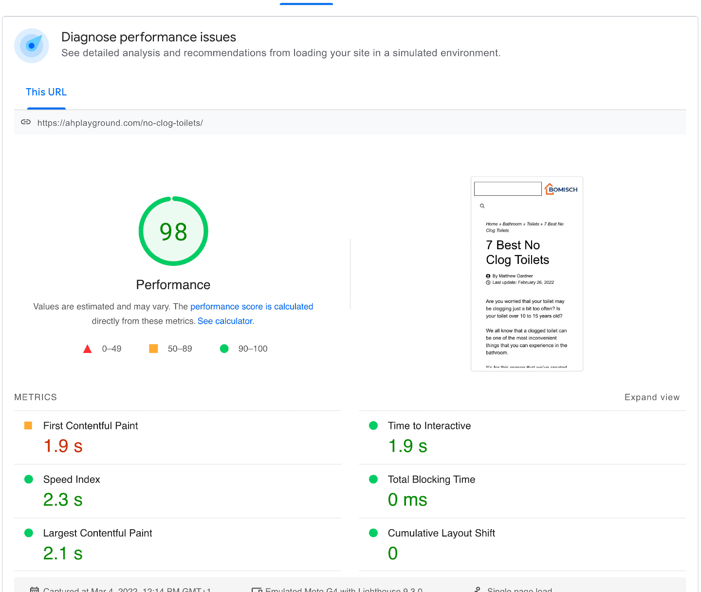 Test Site After Wp Rocket Mobile Vs Wp Optimize