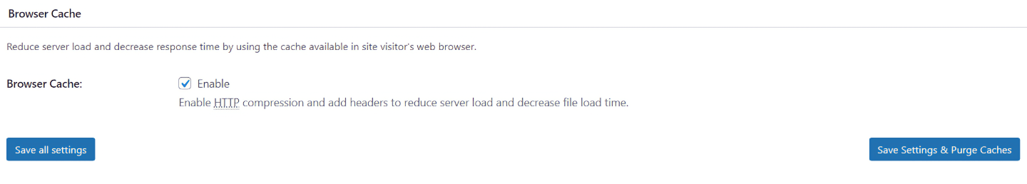 W3 Total Cache Browser Cache