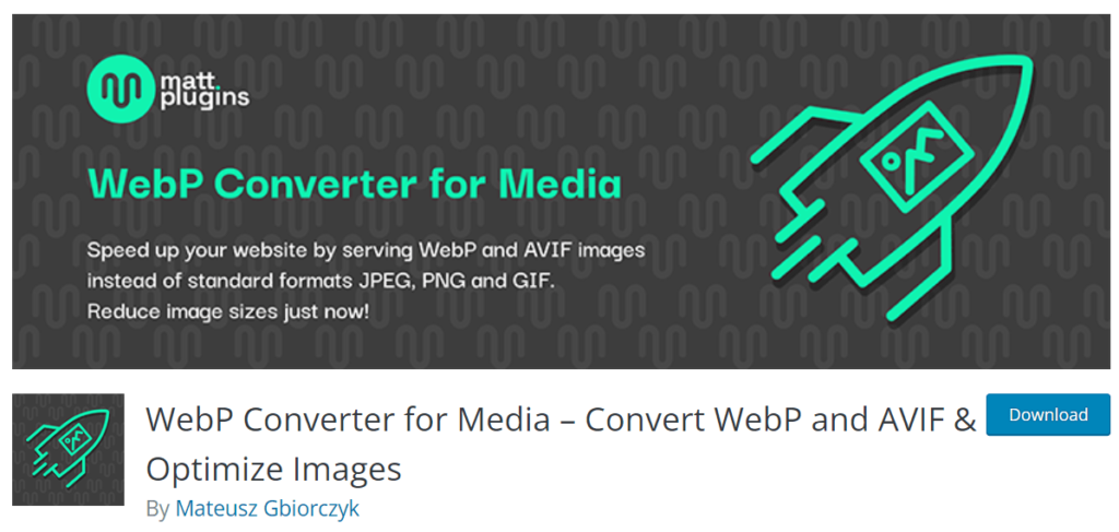 Webp Converter For Media Plugin