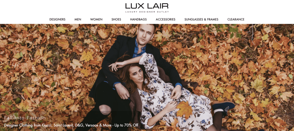 lux lair homepage