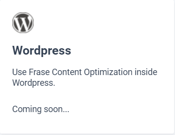 Frase and WordPress Integration
