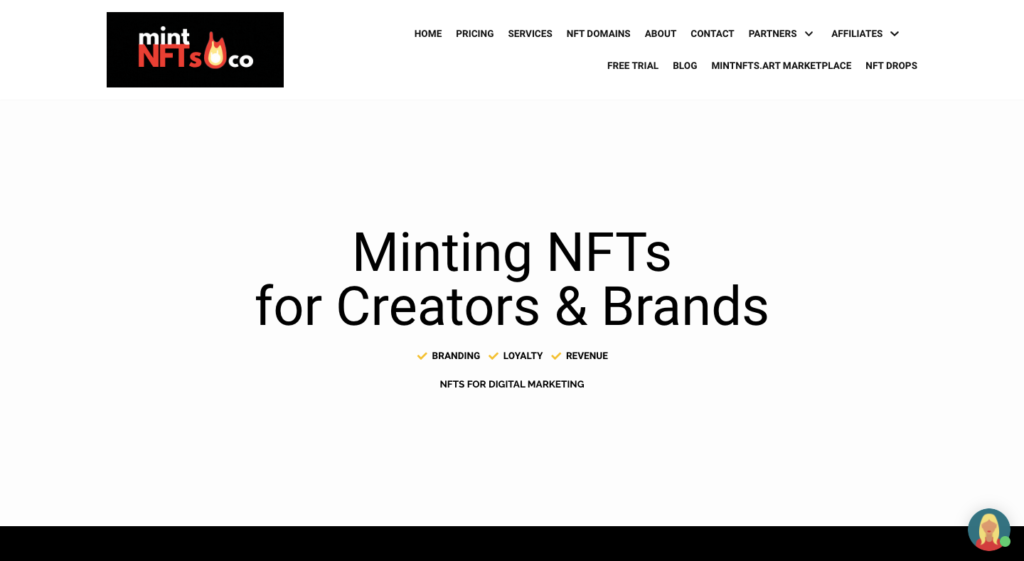 Mintnfts Homepage