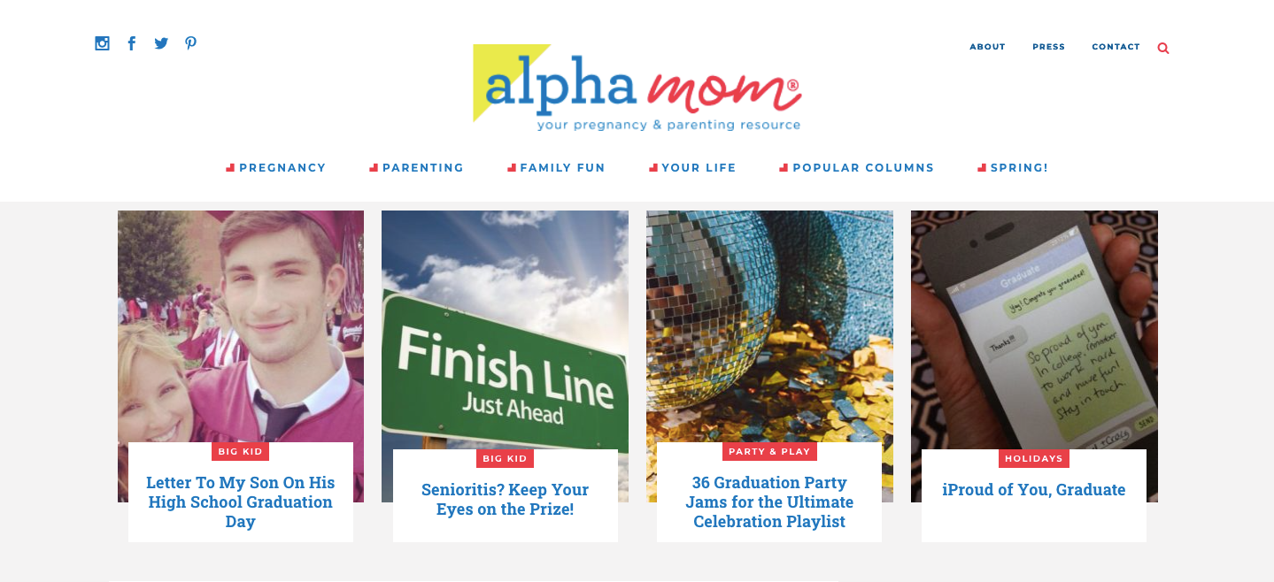 Alpha Mom Homepage