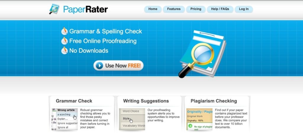 Paper Rater Homepage