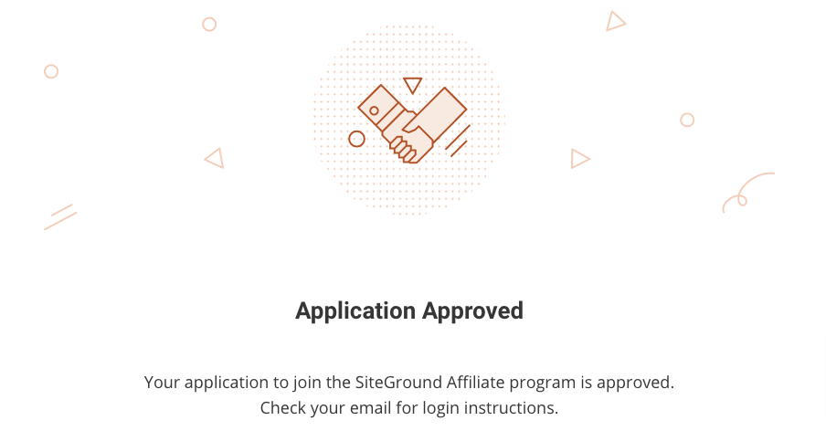 Siteground Affiliate Program Approved