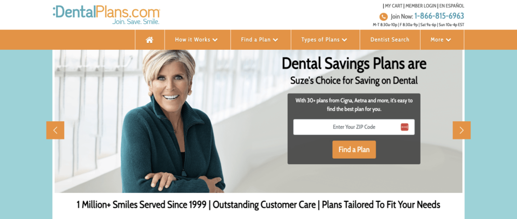 dentalplans homepage