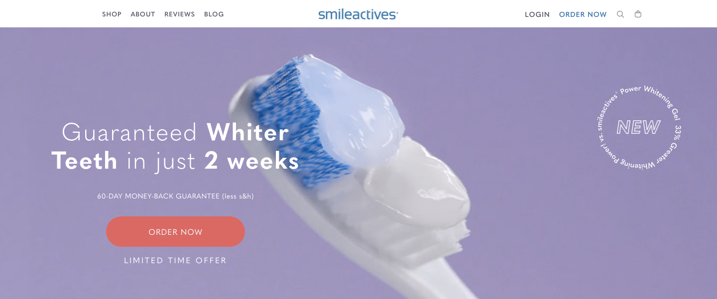 smileactives homepage