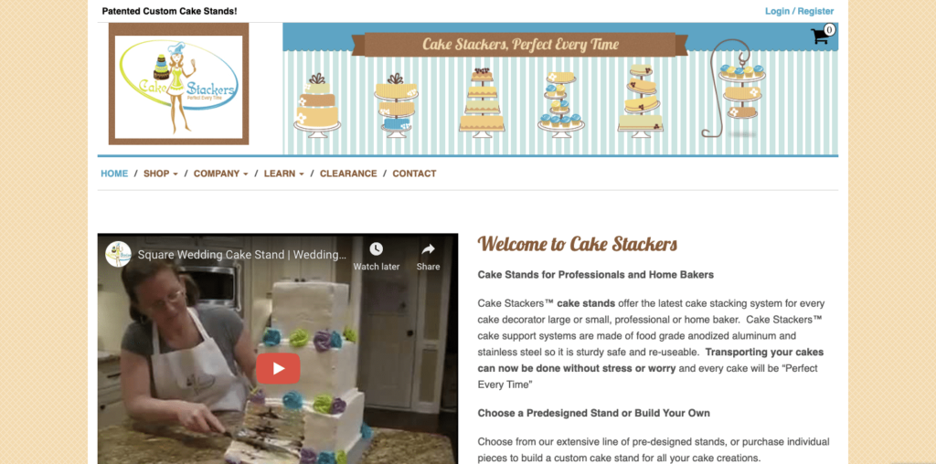 cake stackers homepage