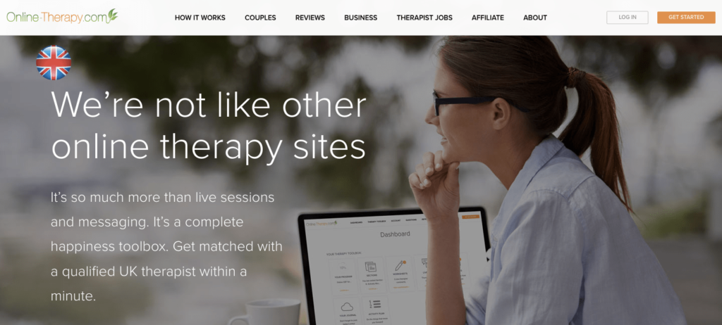 online therapy homepage