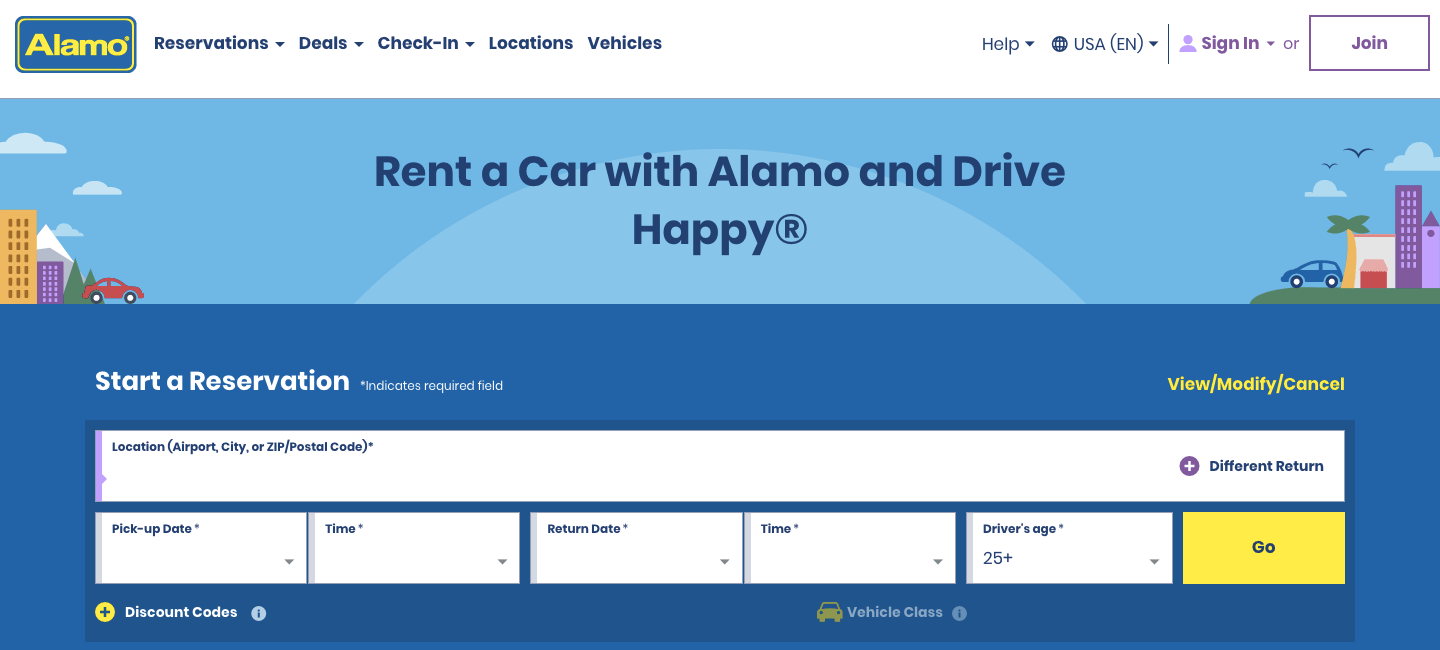 alamo homepage