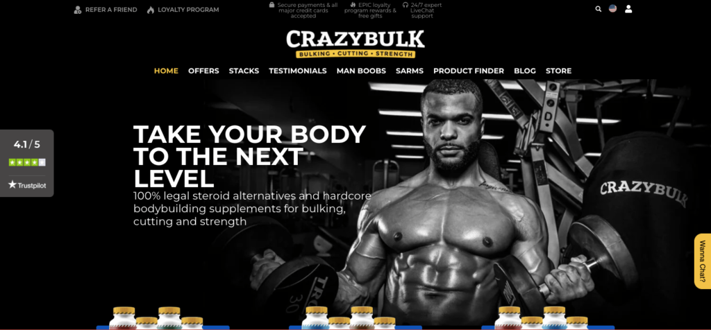 crazybulk homepage
