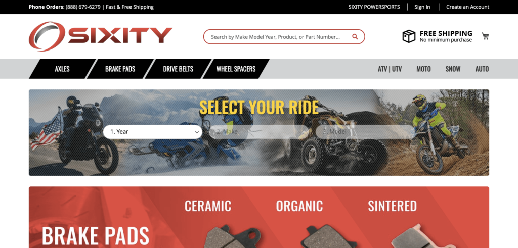 sixity homepage