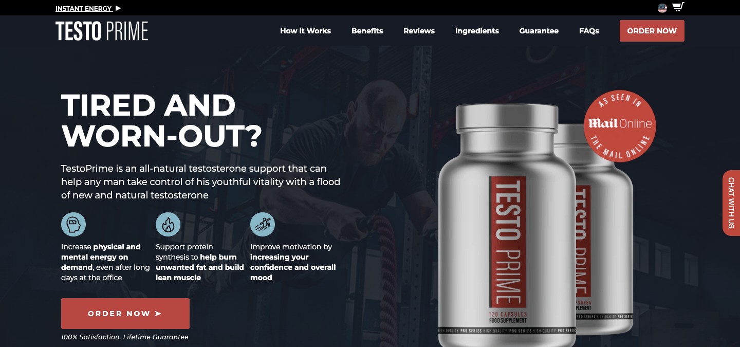 testo prime homepage