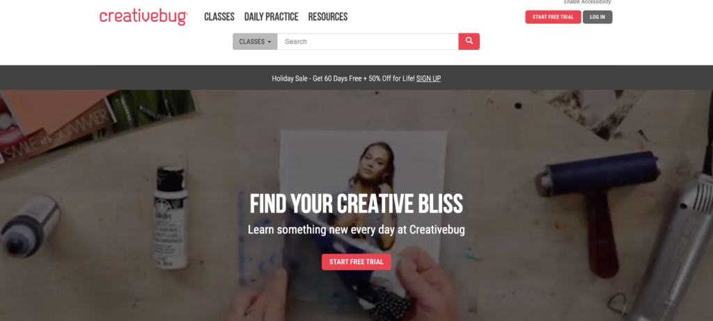 creativebugs homepage