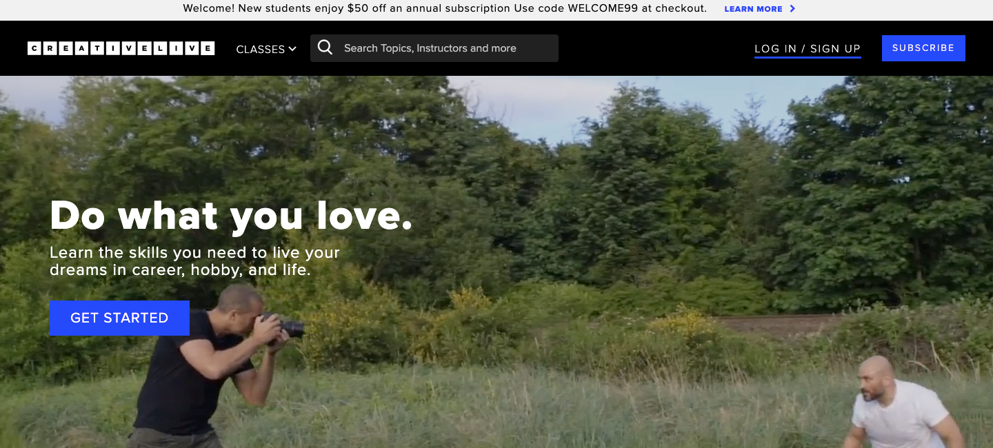 creativelive homepage