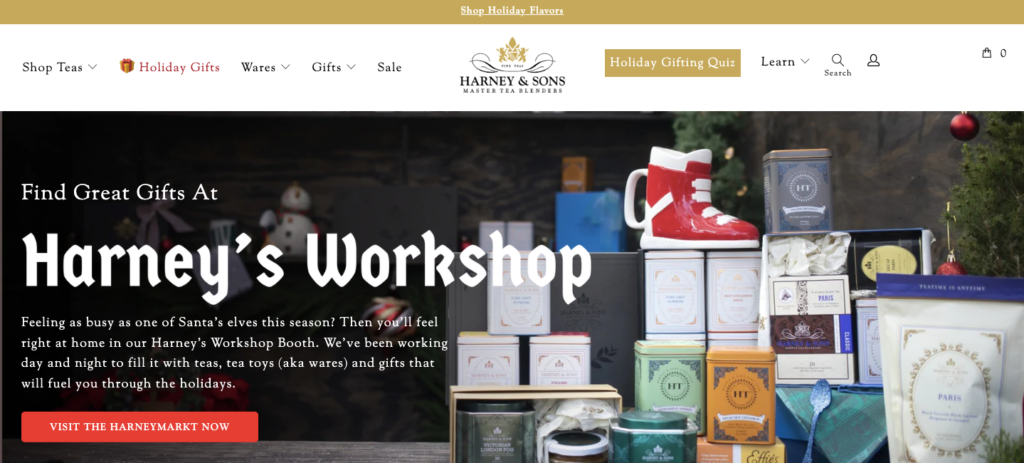 harney & sons homepage