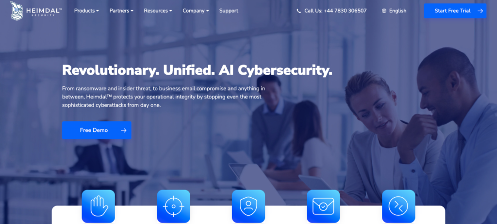 heimdal security homepage screenshot