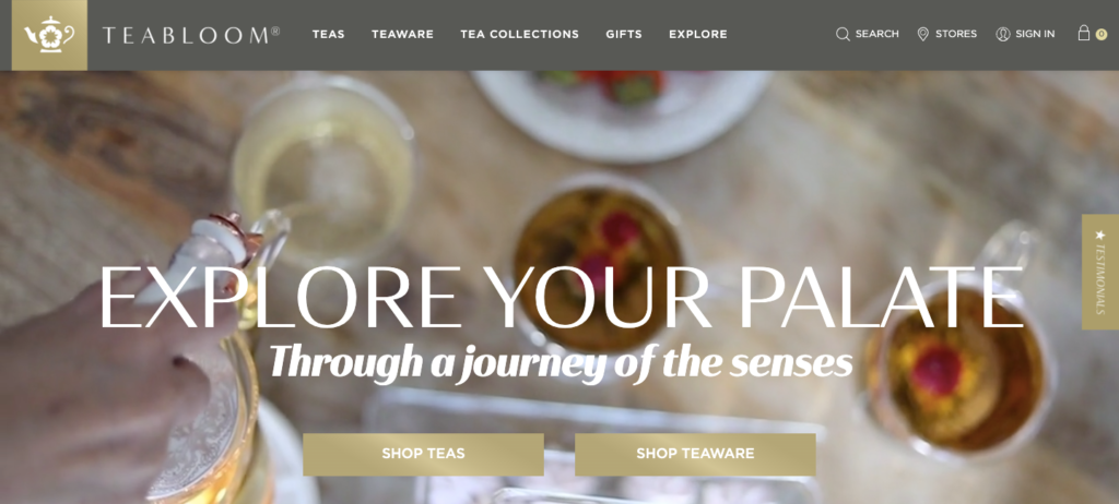teabloom homepage