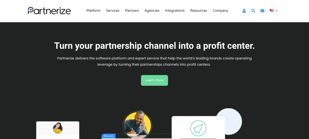 partnerize homepage